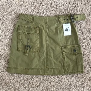 Free People army mini skirt